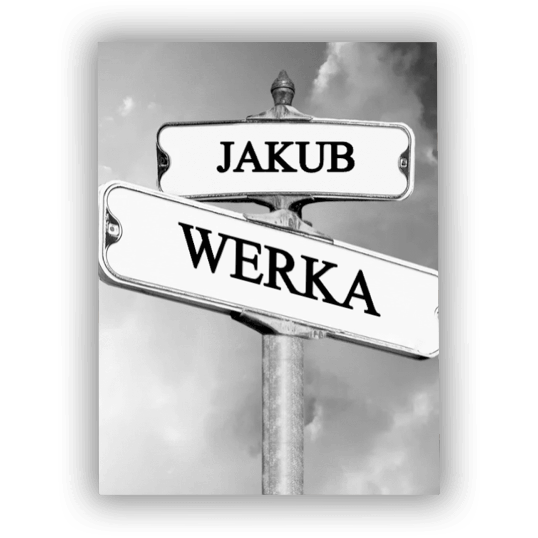 Personalizowany Obraz na płótnie dla chłopaka - znak drogowy - Mejkmi - Personalizowane Prezenty Dla Twoich Bliskich!