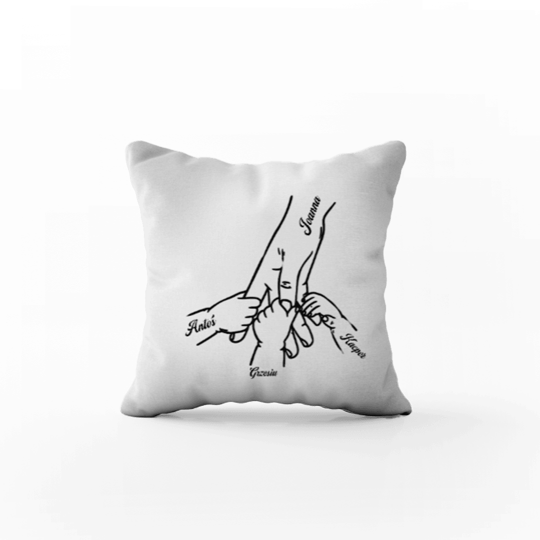 Personalizowana Poduszka - Więzi rodzinne na prezent dla rodziców - Mejkmi - Personalizowane Prezenty Dla Twoich Bliskich!