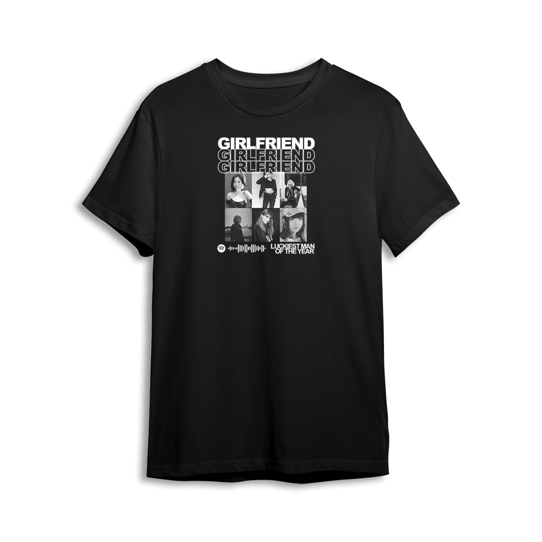 Personalizowana Koszulka - Girlfriend Twoje zdjęcia + spotify - Mejkmi - Personalizowane Prezenty Dla Twoich Bliskich!