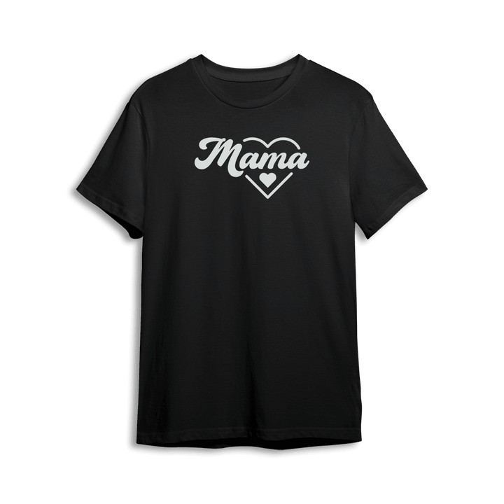 Koszulka z Napisem "Mama - w Sercu" - Mejkmi - Personalizowane Prezenty Dla Twoich Bliskich!