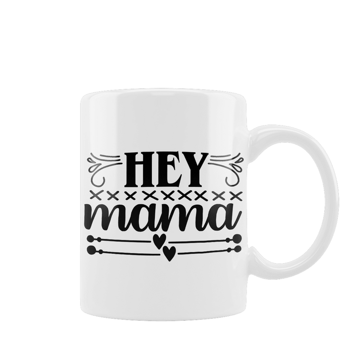 Kubek z Napisem "Hey Mama" - Mejkmi - Personalizowane Prezenty Dla Twoich Bliskich!