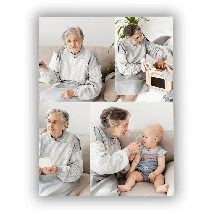 Obraz na płótnie kolaż zdjęć dla dziadków - Mejkmi - Personalizowane Prezenty Dla Twoich Bliskich!