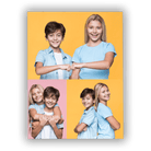 Obraz na płótnie kolaż zdjęć dla rodzeństwa - Mejkmi - Personalizowane Prezenty Dla Twoich Bliskich!