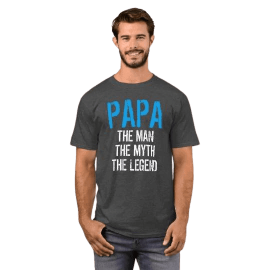 Koszulka PAPA - THE MAN. THE MYTH. THE LEGEND. na prezent dla taty - Mejkmi - Personalizowane Prezenty Dla Twoich Bliskich!