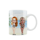 Personalizowany Kubek Dla Przyjaciółki - Plażowiczki - Mejkmi - Personalizowane Prezenty Dla Twoich Bliskich!