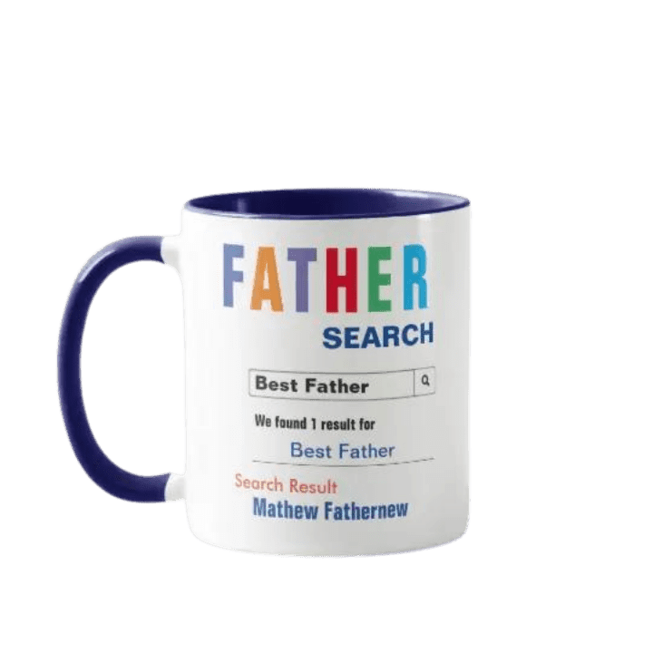 Personalizovaný hrnek - FATHER SEARCH pro dárek pro tátu -. Mejkmi - Personalizované dárky pro vaše blízké!
